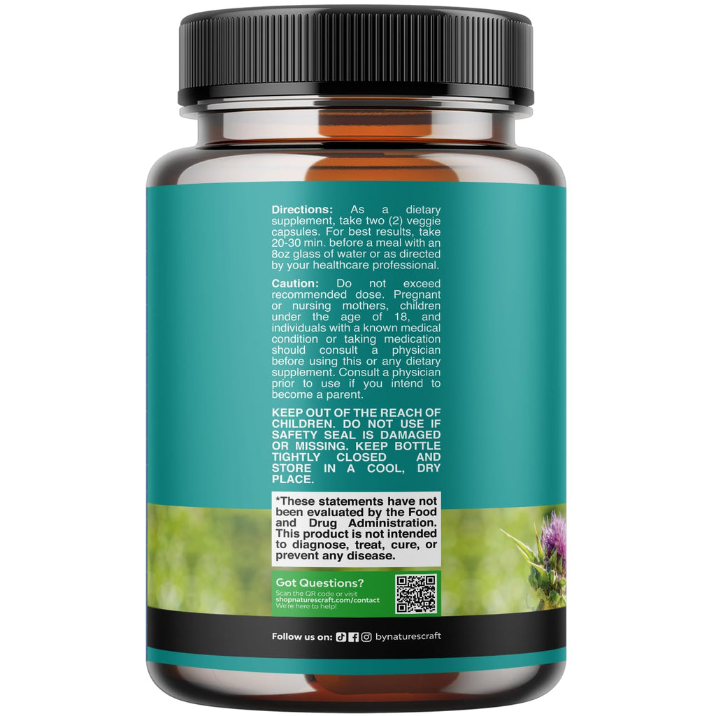 Liver Cleanse Detox & Repair - Milk Thistle Supplement for Digestion & Immunity Support - Ginger Root, Choline & Dandelion Root - Herbal Liver Support with Silymarin, Beetroot & Artichoke - 70 Count