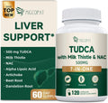 Migcopat 7-in-One TUDCA Supplement, 3650mg with Milk Thistle, NAC, Alpha Lipoic Acid, Dandelion Root, Bile Salts TUDCA for Liver Cleanse Detox & Repair, Bile Flow and Digestive Support - 120 Capsules