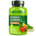 NATURELO Vitamin C with Organic Acerola Cherry Extract and Citrus Bioflavonoids - Vegan Supplement - Immune Support - 500 mg VIT C per Cap - Non-GMO - 90 Capsules