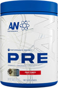 AN Performance Pre-Workout Powder Supplement for Men & Women | Energy Drink Mix with 300mg Caffeine + Beta Alanine + Citrulline | Third-Party Tested | Fruit Punch | 30 Servings