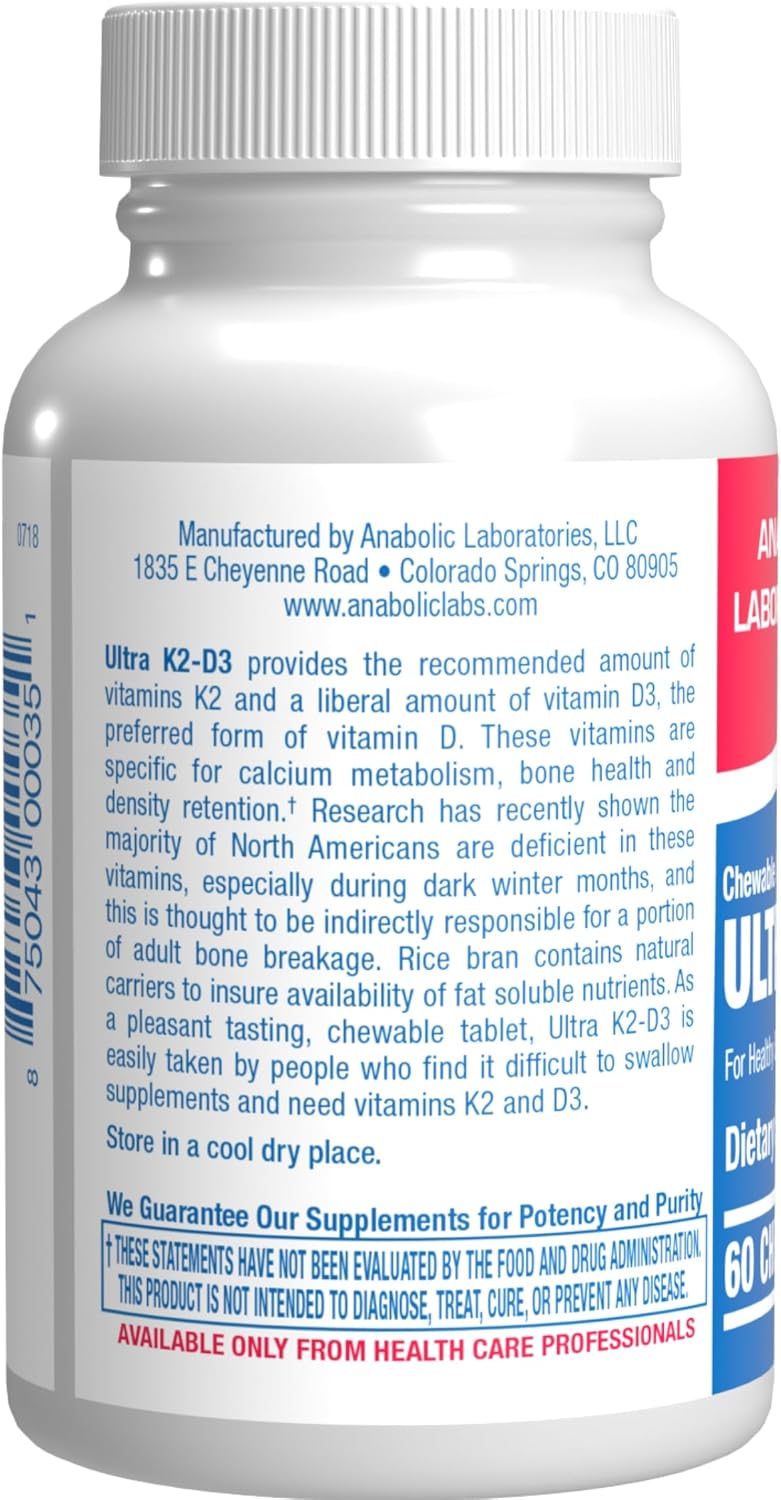 Chewable Vitamin D and K2 Supplement - Clinical D3 K2 2000IU for Bone Teeth Mood and Immune Support Plus Calcium Absorption - Vegetarian Vitamin D Chewable Cinnamon Flavor (60 Day Supply)