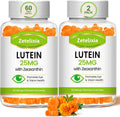Lutein Gummies 25mg - Eye Vitamins Lutein & Zeaxanthin Eye Health Supplements for Adults,Sugar Free Eye Health Gummies Supplement - Support Vision,Macular,Blue Light Filtering (120 Count)