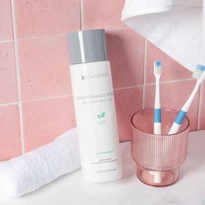 CariFree Maintenance Rinse, Mint Flavored, Anti-Cavity Fluoride Mouthwash, Dentist Recommended, Prevents Oral Decay, Freshens Breath, Alcohol-Free,