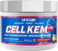 Evogen Cell K.E.M. PR Creatine | Raspberry Lemonade | 30 Servings | 4:1:1 BCAA ratio with added EAAs, NO3-T nitrate and KSM-66 ashwagandha for blood flow, recovery and muscle fullness