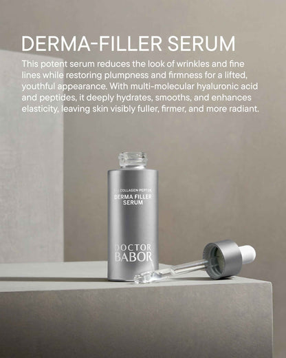 DOCTOR BABOR Lifting Derma Filler Serum, Collagen Peptide Complex, Firmer Smoother Complexion, Hyaluronic Acid Hydrates & Plumps Skin, Reduce Wrinkles