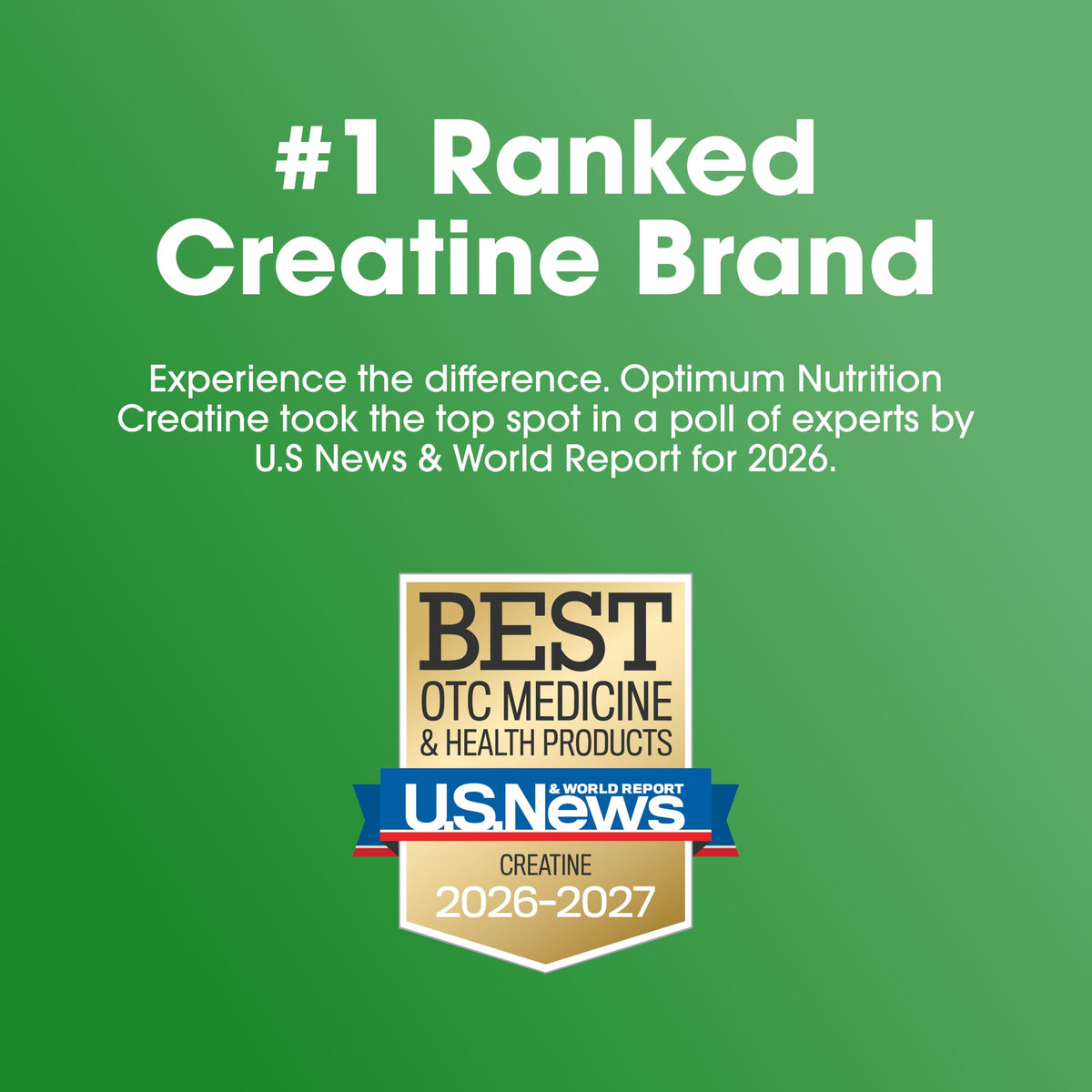 Optimum Nutrition Creatine, Micronized Creatine Monohydrate Powder, Supports Strength & Recovery, Banned Substance Tested, Unflavored, 5g per Serving, 60 Servings | 5g Micronized Creatine Monohydrate Powder Per Serving, Supports Muscle Strength & Power, E