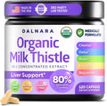 USDA Organic Milk Thistle | 80% Silymarin Flavonoids | 35:1 Extract | 120ct