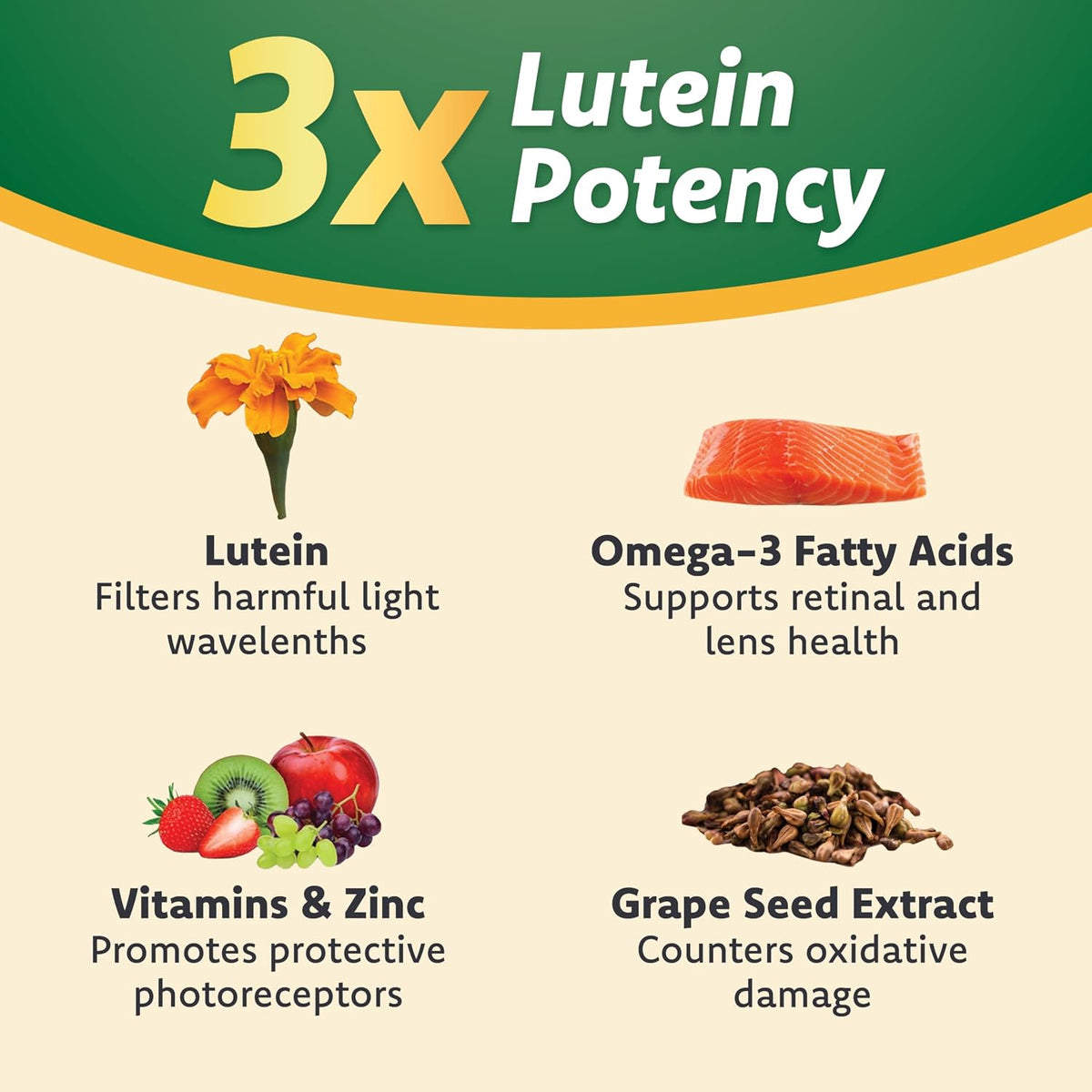 Cat & Dog Supplement for Eye Support - Chewable Vision Vitamins Supplements for Large and Small Pets Care with Lutein, Omega-3 Fatty Acids, Grape Seed Extract & Antioxidants