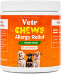 Vetr Allergy Relief Chews for Dogs - Dog Itching Skin Relief, Dog Allergy Treats with Probiotics and Omega-3 - Chicken Flavored 120 Count - Vet-Formulated in USA