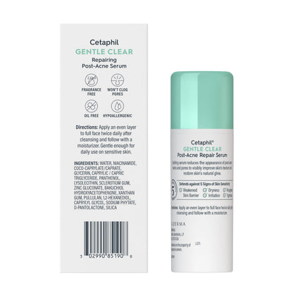 supplement products​CETAPHIL Gentle Clear Repairing Post-Acne Serum, Retinol Alternative, Oil Free Serum for Sensitive Skin, 1 Fl Oz, Bakuchiol, Improves Skin Tone & Post-acne Marks, JerryCherryUSA