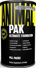 Animal Pak Multivitamin Supplement for Men & Women | 44 All-in-1 Pill Packs | 85 Nutrients | Daily Vitamins B, C, D & Zinc | Strength, Recovery, Energy, Liver, Metabolism, Immunity & Gut Health Support