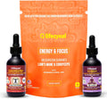 Life Cykel Cordyceps & Reishi Mushroom Extract Liquid Duo – Potent 1oz Tinctures with Included Energy & Focus Gummies (10-Count) for Enhanced Vitality, Immune Support & Mental Clarity
