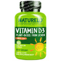 NATURELO Vitamin D - 5000 IU - Plant Based from Lichen - Natural D3 Supplement for Immune System, Bone Support, Joint Health - High Potency - Vegan - Non-GMO - Gluten Free - 180 Capsules