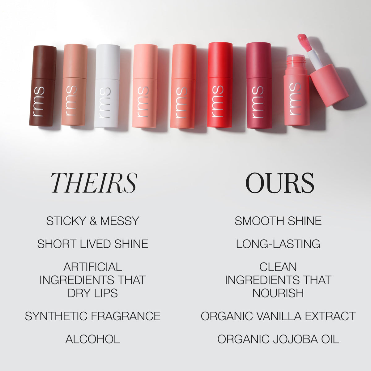 supplement products​RMS Beauty Legendary Lip Oil - High-Shine Hydrating Lip Gloss Oil - 8-Hour Moisture with Bitter Cherry & Jojoba Oil - 0.17 oz - JerryCherryUSA