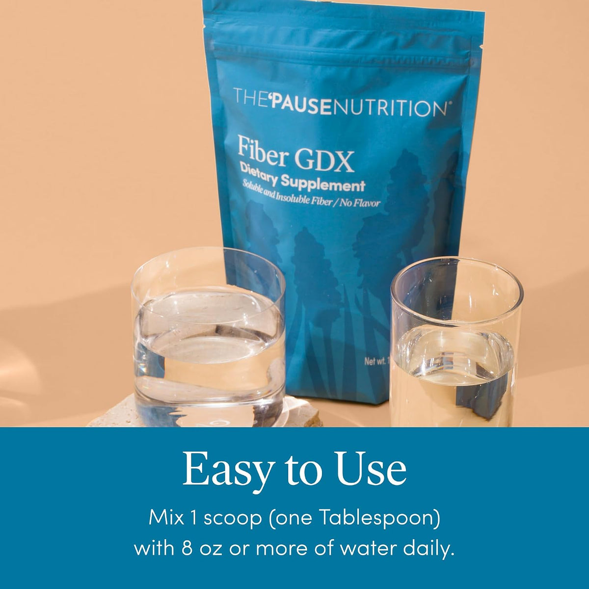 The 'Pause Life Fiber GDX + Skin & Bone Bundle, Fiber & Collagen Powders | Chia, psyllium & ancient grain fiber blend paired with Verisol & Fortibone collagen peptides & hyaluronic acid. Gluten free.