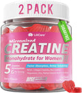 Creatine for Women Gummies, Micronized Creatine Monohydrate + Myo-Inositol, Collagen Peptides, BCAAs, Hyaluronic Acid, Vitamin B6 B12, Zinc for Enërgy, Föcus, Hörmonal Balance, Sugar Free, 120 Counts