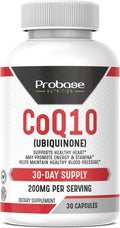Probase Nutrition CoQ10 (Ubiquinone) 30 Capsules 30-Day Supply