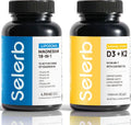 Selerb Liposomal 18 in 1 Magnesium Complex for Women and Men & Vitamin D3 K2 with Virgin Coconut Oil