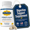 Consti-Slim - Digestive Support for Women and Men - Psyllium Husk Fiber | Herbal Fiber Blend, Digestive Regularity Support, Oat Straw and Alfalfa, Simple 2-Capsule Routine, Non-GMO