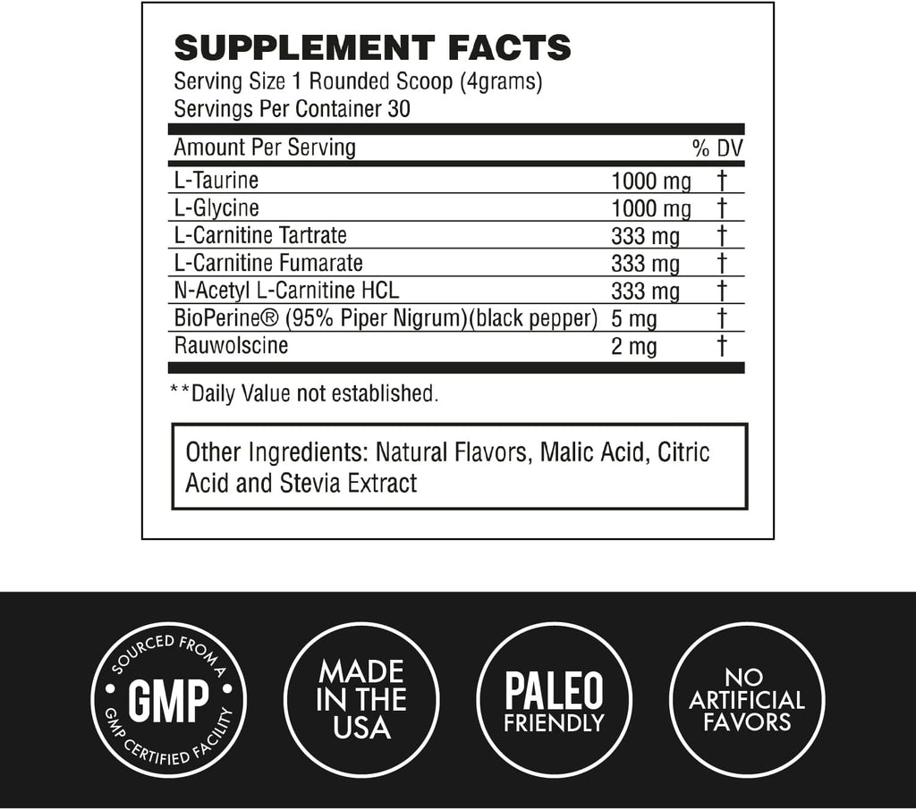 MetCon L-Carn Pre Burn - All Natural Fruit Punch and Non Stimulant Fat Burner for Pre-Workout with L-Carnitine Thermogenic (120g)