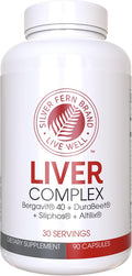 Silver Fern Brand Liver Complex Supplement (1 Pack) | With Milk Thistle, Beet Root, Bergavit®, & Artichoke Extract – Daily Liver Support – 90 Vegetarian Capsules