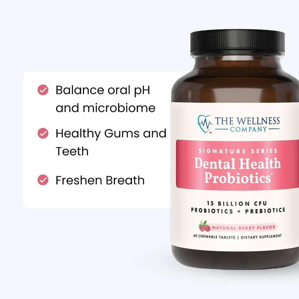 Dental Health Probiotic,15 Billion CFU & Xylitol, 60 Chewable Tablets