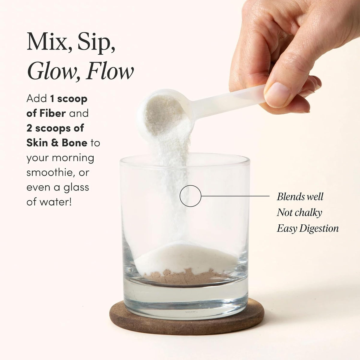 The 'Pause Life Fiber GDX + Skin & Bone Bundle, Fiber & Collagen Powders | Chia, psyllium & ancient grain fiber blend paired with Verisol & Fortibone collagen peptides & hyaluronic acid. Gluten free.