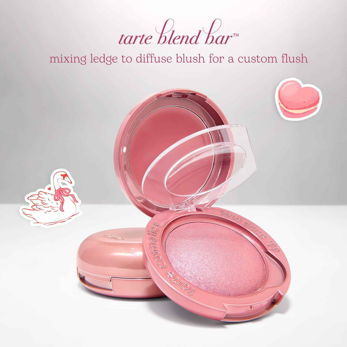tarte macaron blush & glow duo - Multi-Use Longwear Makeup with Peptides, Cream & Powder Blush Duo with Blend Bar for a Buildable Bright Lifted Look, Vegan & Cruelty-Free, full size, honey blossom