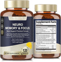 Totaria Brain Supplements for Memory and Focus, Brain Health with L-Tyrosine, Alpha GPC, Ginkgo Biloba, Bacopa Monnieri, Nootropic Cognitive Support - Non-GMO, Gluten Free (120 Counts)