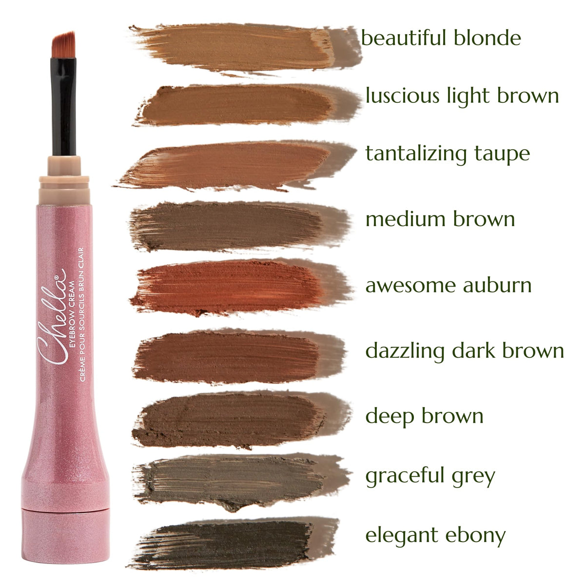 Chella Eyebrow Cream, Tantalizing Taupe - Vegan, Cruelty Free, Paraben Free, Gluten Free Eyebrow Pomade Makeup - Long Wearing, Velvet Consistency, Water Proof ChellaBuy Supplements Australia