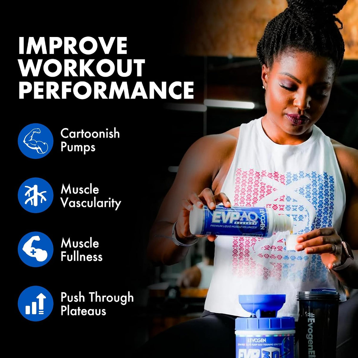 Evogen EVP Xtreme NO + EVP AQ Bundle – Pre Workout Stack for Men & Women | Energy, Pump, Vascularity & Hydration | Sugar Free | Sour Candy & Unflavored