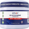 Glucosamine Plus Chondroitin Cream with MSM & Collagen, Supports Healthy Joints, Joint & Muscle Pain Relief, Improves Mobility, Fast Absorption, and Moisturizes Skin, 4 Oz.