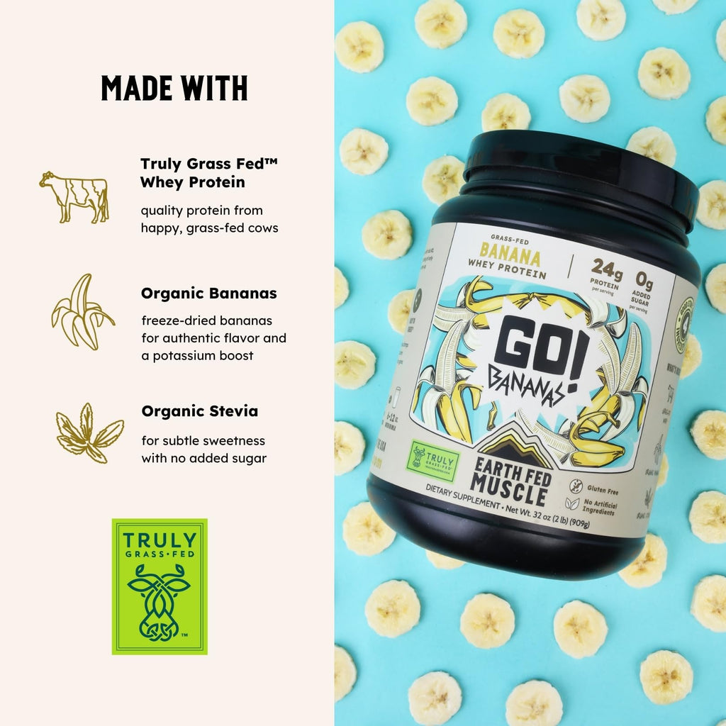 Earth Fed Muscle Whey Back Vanilla Irish Grass Fed Whey Protein Isolate | 25g protein per scoop, Third-Party Certified. Smooth vanilla, zero artificial sweeteners. Cold-processed in Ireland.