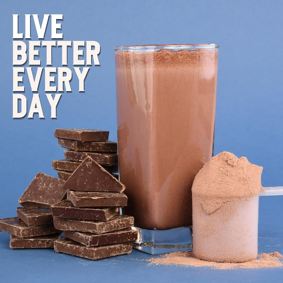 Earth Fed Muscle Nocturnal Casein Protein, Dark Chocolate, 23 Servings | Slow-digesting micellar casein & whey blend, 18g protein, sugar free. Ideal nighttime shake for overnight muscle recovery.