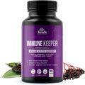 HerbaMe Immune Support Supplement, 15 in 1 Daily Wellness Formula with Elderberry, Quercetin, Zinc, Vitamin C & Selenium, Olive Leaf & Garlic for Men & Women, 90 Capsules