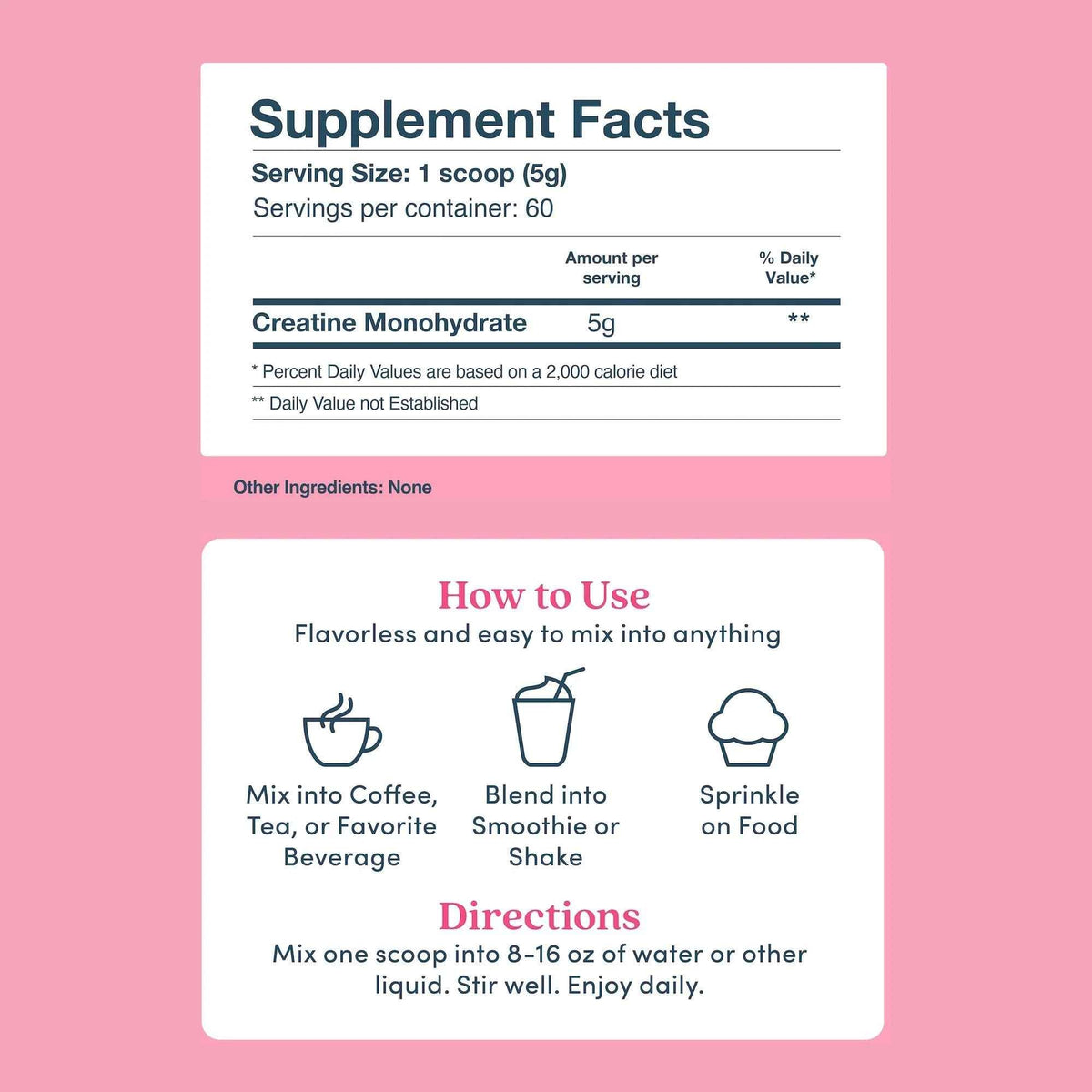 Further Food Unflavored Creatine Monohydrate Powder, 100% Pure, Micronized, Sugar-Free, Supports Strength, Energy and Muscle Recovery, 60 Servings, 10.6 Oz