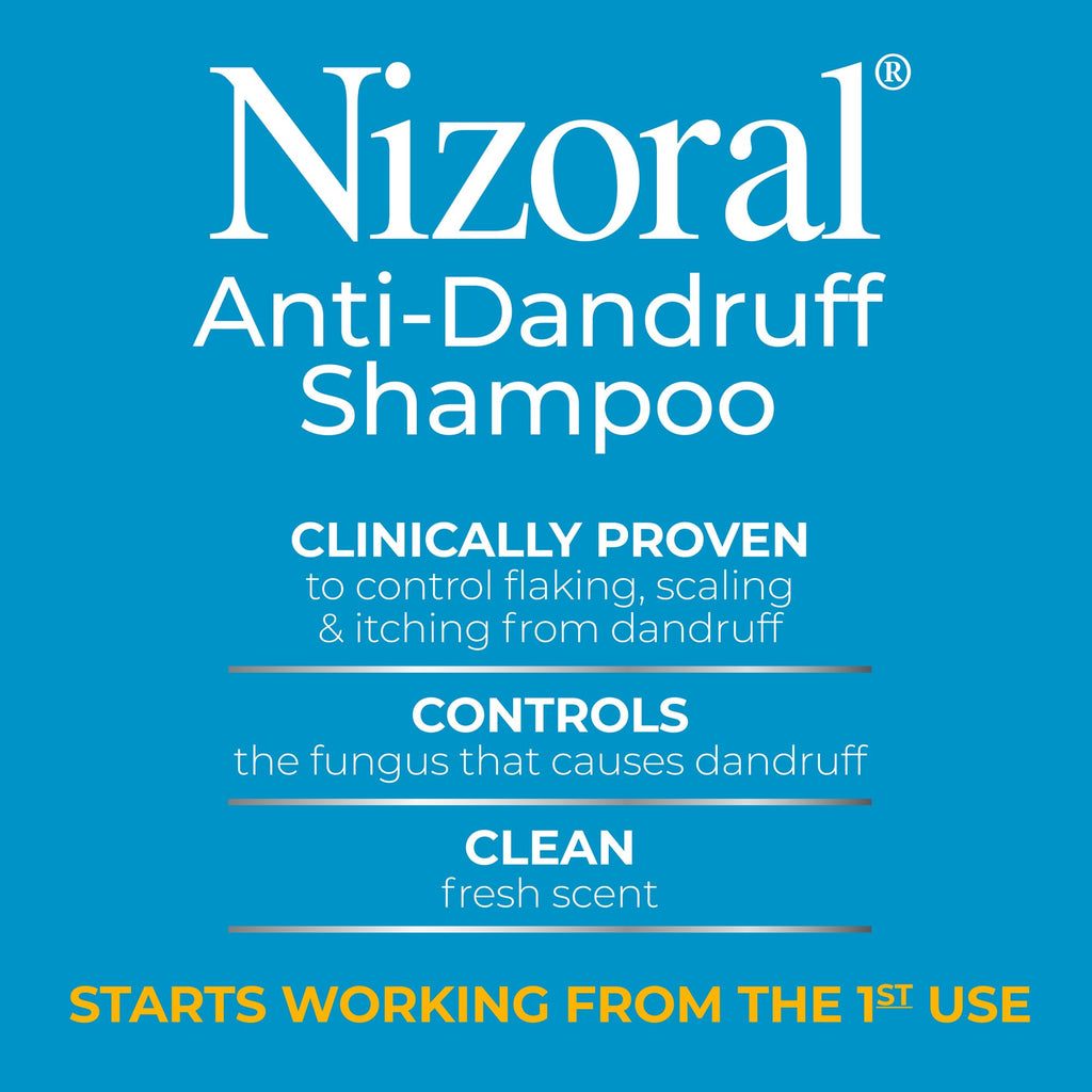 Nizoral Anti-Dandruff Shampoo with 1% Ketoconazole, Fresh Scent, 7 Fl Oz
