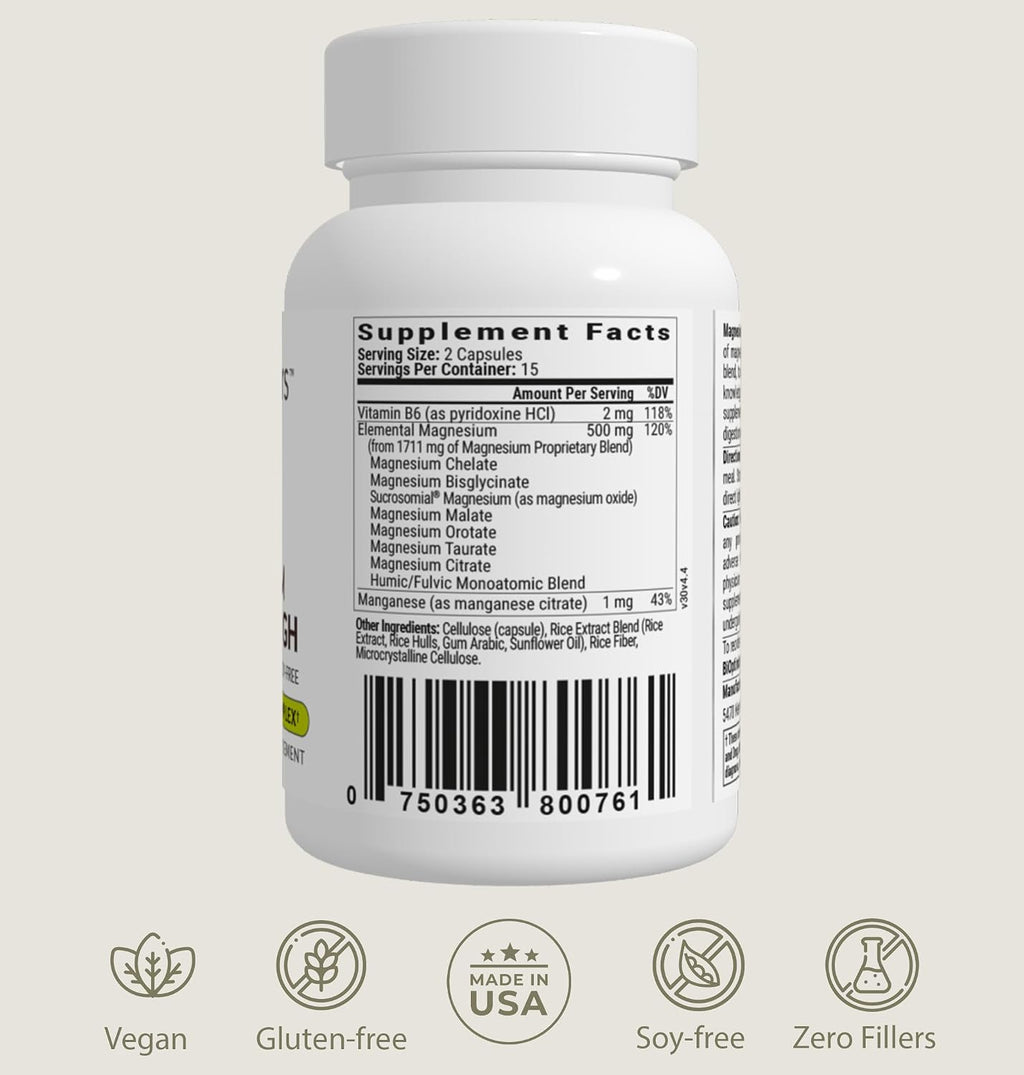 BiOptimizers Magnesium Breakthrough 4.0, (30 Capsules) & MassZymes 4.0, (120 Capsules) - Natural Sleep, Brain, and Digestive Health Support Supplement Bundle