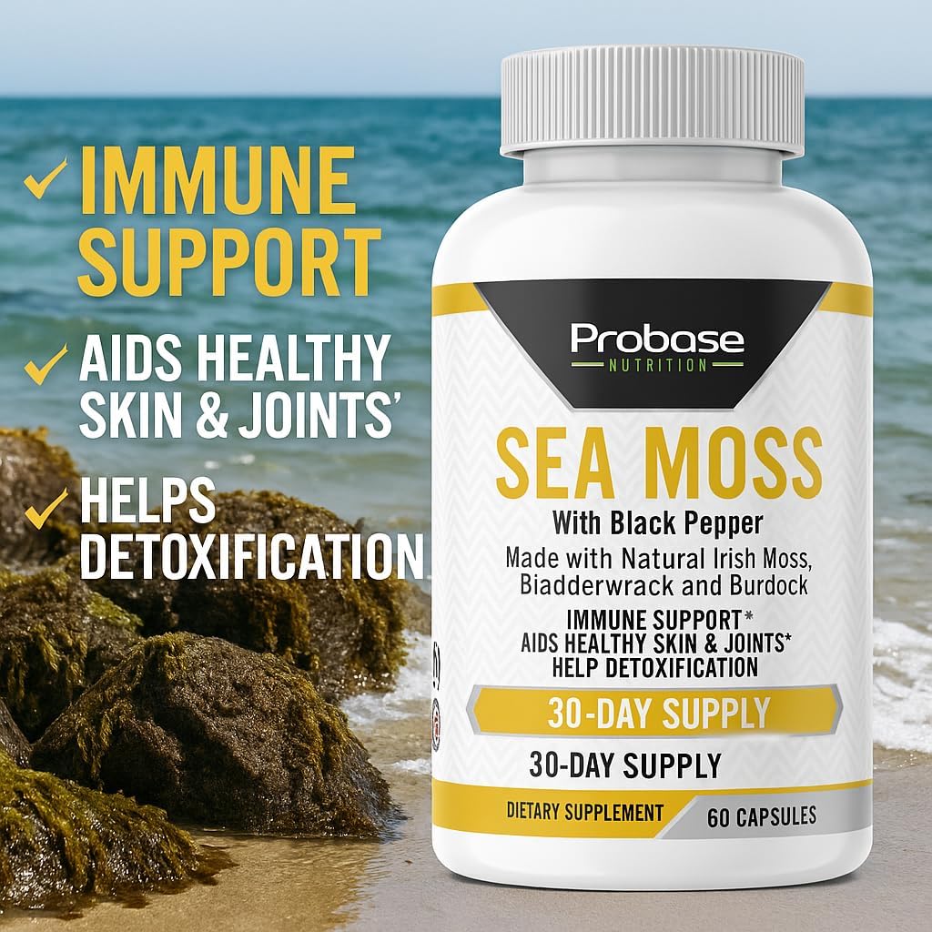 Probase Nutrition Sea Moss 60 Capsules 30-Day Supply