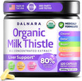 USDA Organic Milk Thistle | 80% Silymarin Flavonoids | 35:1 Extract | 240ct