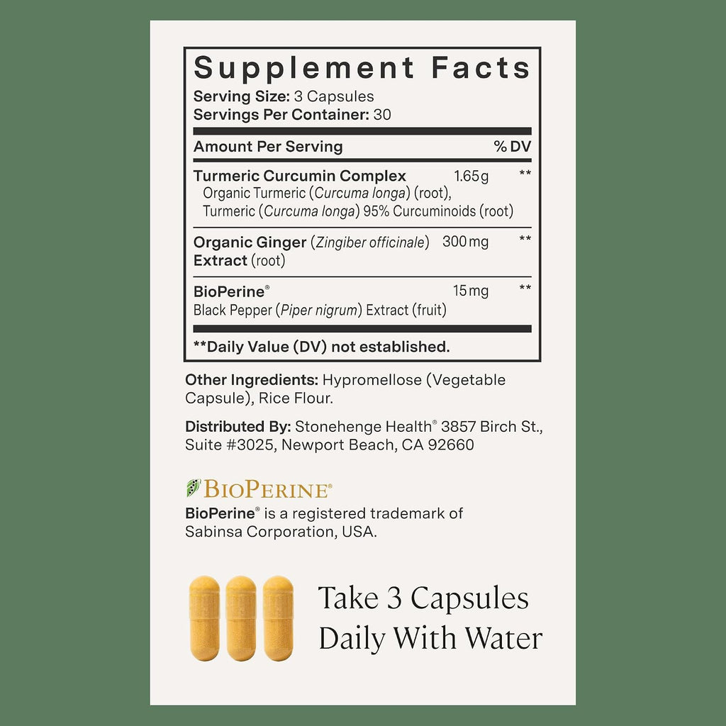 Stonehenge Health Dynamic Joint + Dynamic Turmeric Bundle Supplements Supports Comfort, Mobility, Flexibility