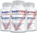 Research Verified Anemitrax - 6-in-1 Complete Blood Builder - Gentle on Stomach Iron Bisglycinate with Vitamin C, B12, Folate & BioPerine for Max Absorption - 180 Vegan Capsules