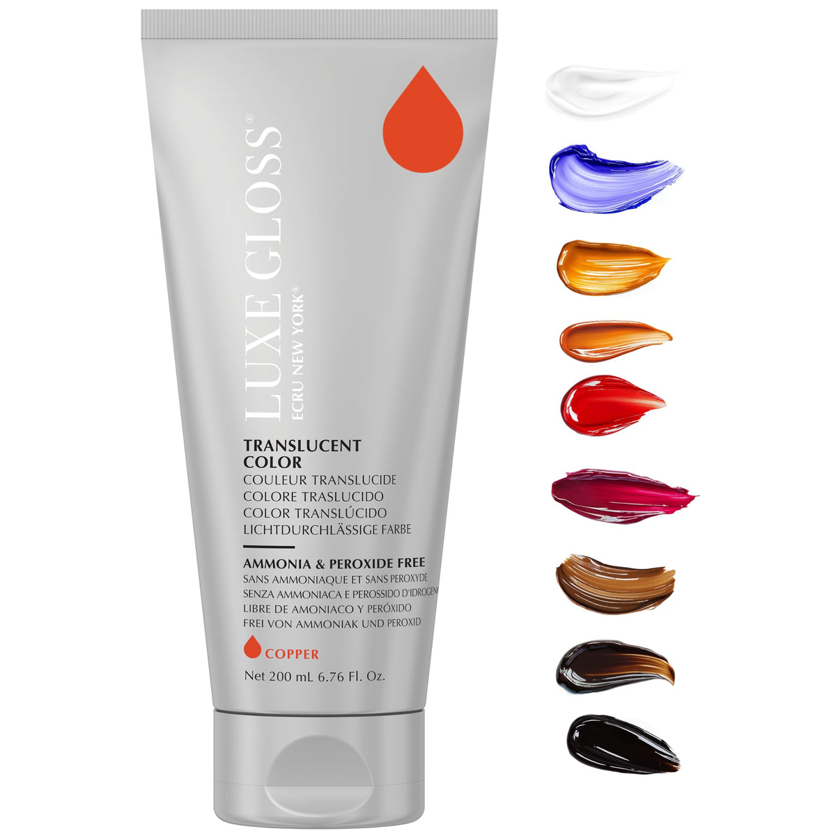 ECRU New York LUXE GLOSS Hair Gloss for Enhanced Color and Glass-Like Shine, Copper Ecru New YorkBuy Supplements Australia