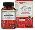 DailyNutra KSM-66 Ashwagandha 600mg Organic Root Extract - High Potency Supplement with 5% Withanolides | Relieves Tiredness, Supports Relaxation, Focus, Energy, & Muscle Growth (90 Capsules)