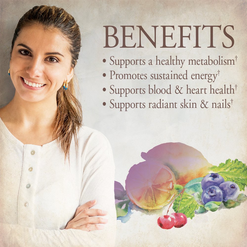 Garden of Life Organics Multivitamin for Women - Women's Once Daily Multi - Whole Food Multi with Iron, Biotin, Vegan Organic Womens Multivitamin for Health, Energy Hair Skin and Nails, 60 Tablets | Women's Once Daily, Whole Food Multi with Iron, Biotin,