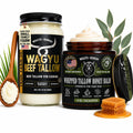 Wrath & Remedy Wagyu Beef Tallow for Cooking (14 oz) & Organic Beef Tallow for Skin - 4 OZ (Eucalyptus)