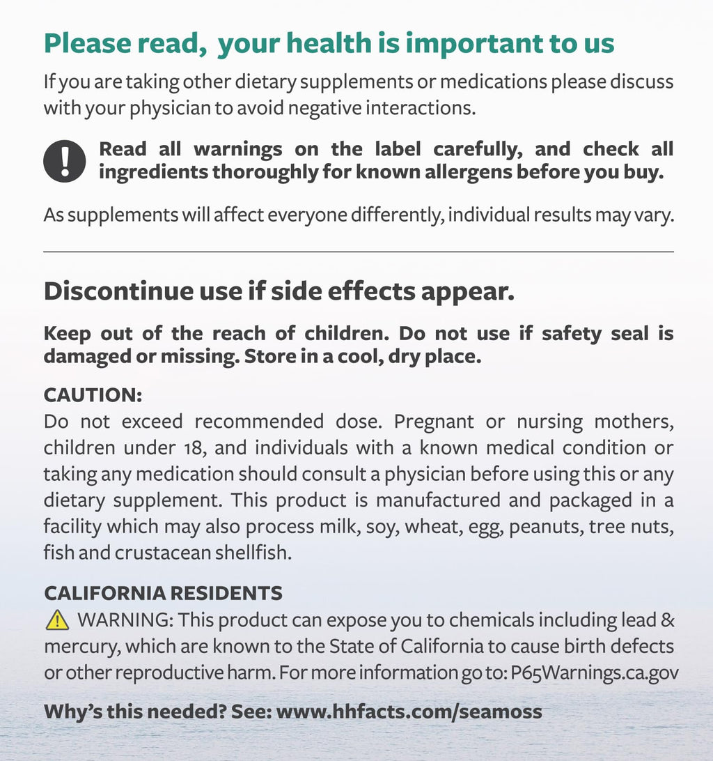 Organic Irish Sea Moss Capsules - Organic Sea Moss Capsules with Bladderwrack Burdock Root and Black Pepper Extract for Enhanced Absorption - Vegan Non-GMO & Made in the USA (1 Month Supply)