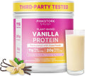 Pink Stork Protein Powder for Women, 20g Vanilla Plant-Based, 15 Scoops | With Fiber & Superfoods, Gluten Free, Dairy Free, Sugar Free, Pregnancy Friendly