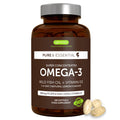 Igennus Advanced rTG Omega-3 IFOS Certified Wild Fish Oil & Vitamin D3, 1-a-Day, Fatty Acids EPA & DHA, Fast-Acting Triglyceride Form, Ultra Pure & Non-GMO, 60 Softgels