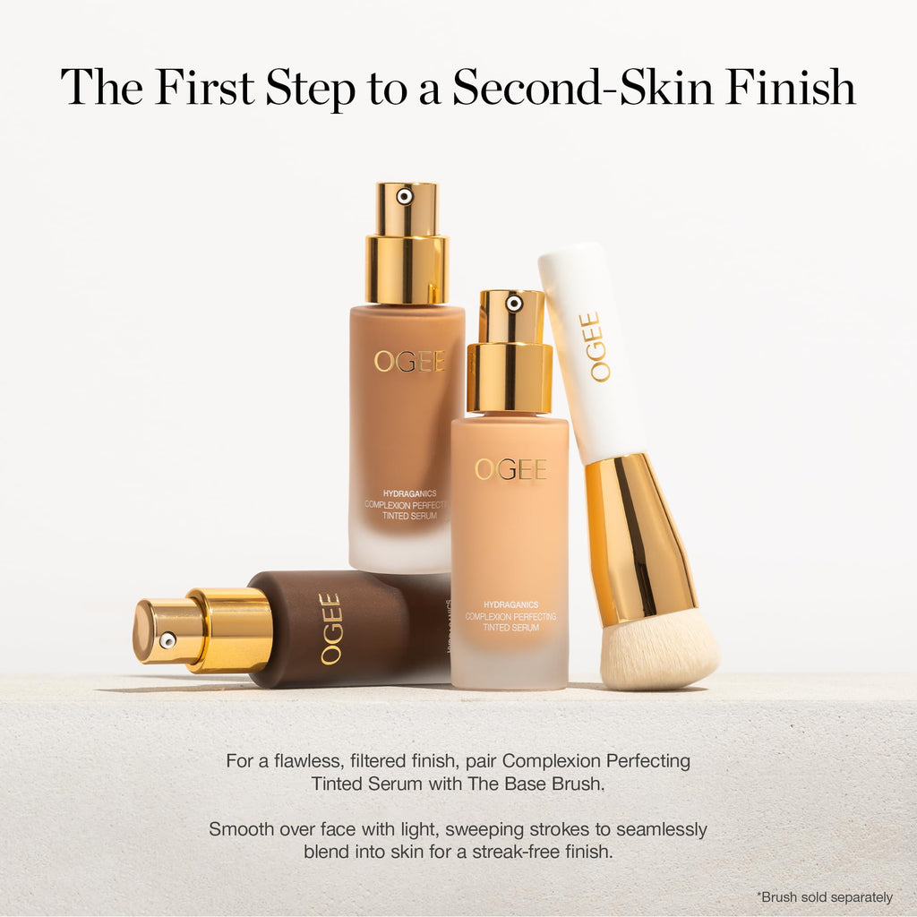 Ogee Complexion Perfecting Liquid Foundation - Lightweight Tinted Moisturizer For Face (Mahogany 14.5N - Deep Cocoa (Rich Undertones) - with Vitamin C & Jojoba Oil - Certified Organic & Made in USA OgeeBuy Supplements Australia